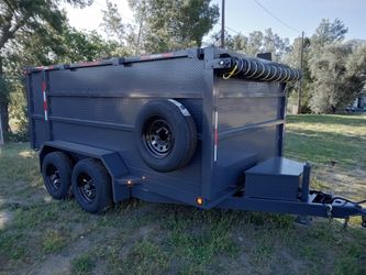Dump trailer trailas