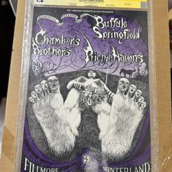 BUFFALO SPRINGFIELD  CONCERT POSTER 