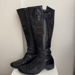 Born Crown Black Leather Boots - Sz 7 1/2