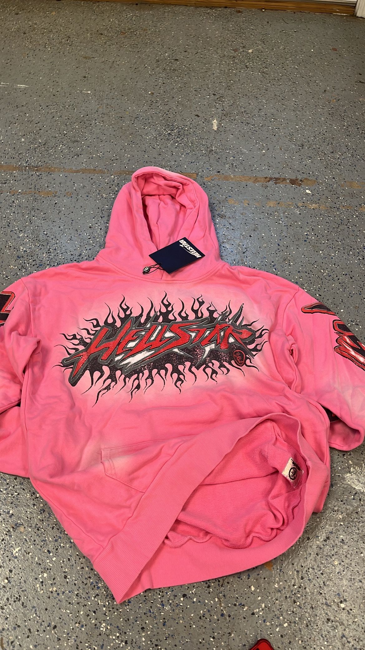 Brainwashed Pink Hellstar Hoodie Mens Medium