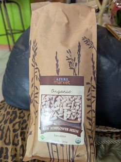 5 lb bag of raw sunflower seeds