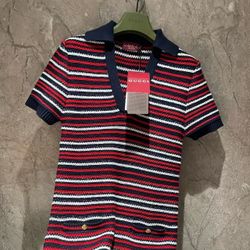 Gucci Mixed color short-sleeved top