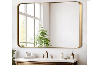 Gold Bathroom Mirror