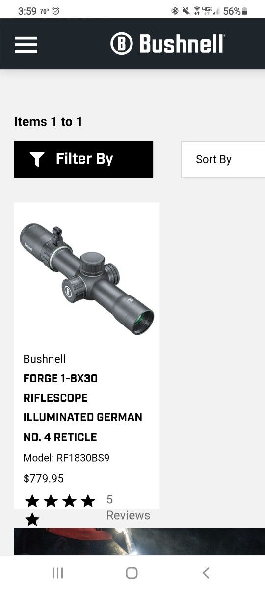 Bushnell Forge Rifle Scope