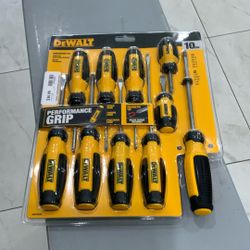 NEW DeWalt Screwdriver Set 10pc DWHT65201