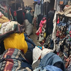 Vintage Mixed Used Clothing Shoes And Other Accessories  