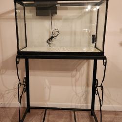 29 Gallon fish aquarium, stand & accessories 