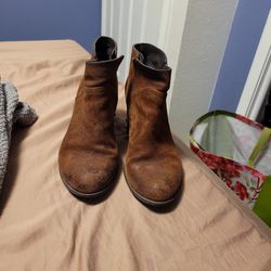 Brown Suede Franco Sarto Boots - 8 1/2 - $15