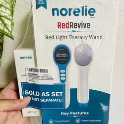 [BRAND NEW] Norelie RedRevive Laser Therapy Wand - Factory Sealed Set