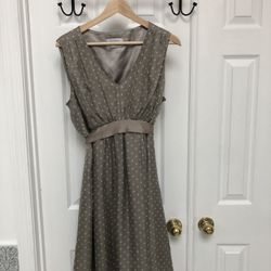 Silk Maternity Dress, Classic A-Line, Size 14