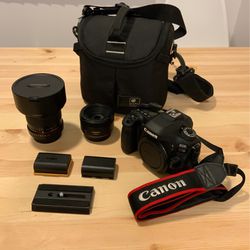 Canon 80D With Lens And Other Equipment 