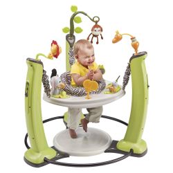 Evenflo ExerSaucer Jump & Learn Stationary Jumper Jungle Quest Developmental Toy