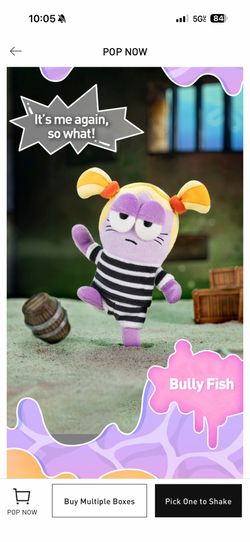 Bikini bottom buddies 2 Bully fish plush pendant