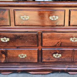 Beautiful 7 Drawer Pine Dresser 34"H x 67" L x 18"D