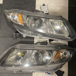 OEM 9th Gen Honda Civic Sedan Headlights With Acura TL Projectors