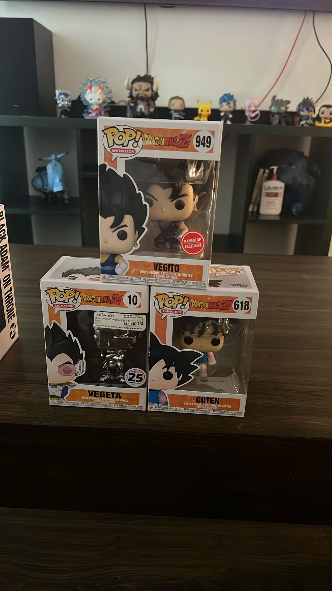 Dragon Ball Z Funko Pops (Message About Price)