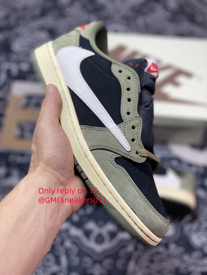 Travis Scott x Air Jordan 1 Low OG SP 'Black Olive'