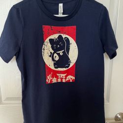 Shirt, Modern Lucky Cat Shirt