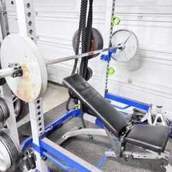Fitness Gear ProHR600 Squat Rack, Barbell And Plate Set