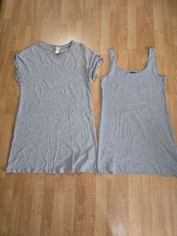 H&M Grey T-shirt and Tank Top Set Size L