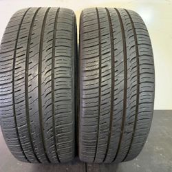 V860  215 45 18 93W  Kumho Ecsta PA51  - 2 Used Tires 70% Life 
