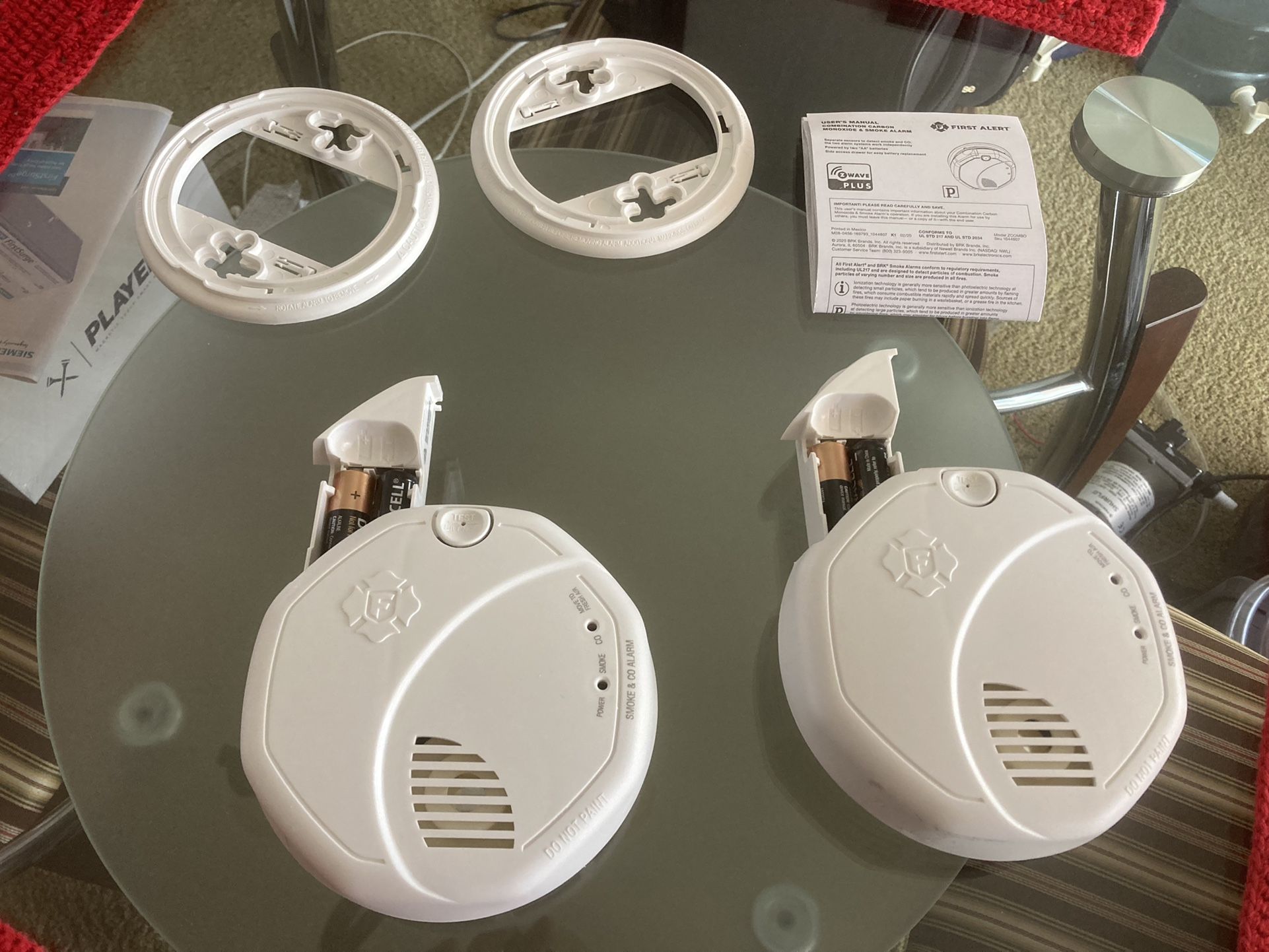 2 Basically New ZCombo Smoke/CO Alarms