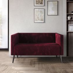 BURGUNDY LOVESEAT BRAND NEW 
