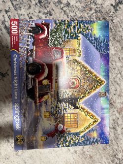 Springbok Christmas Night Lane 500-Piece Puzzle
