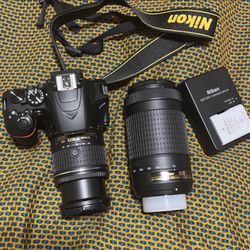 Nikon D3500 With Two Lenses