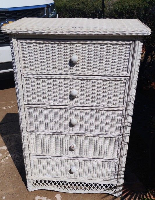 Wicker Dresser