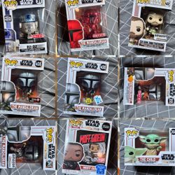 Brand New Star Wars Funko Pop, The Mandalorian Funko Pop, Up Pixar Funko Pop, Walk Disney Funko Pop