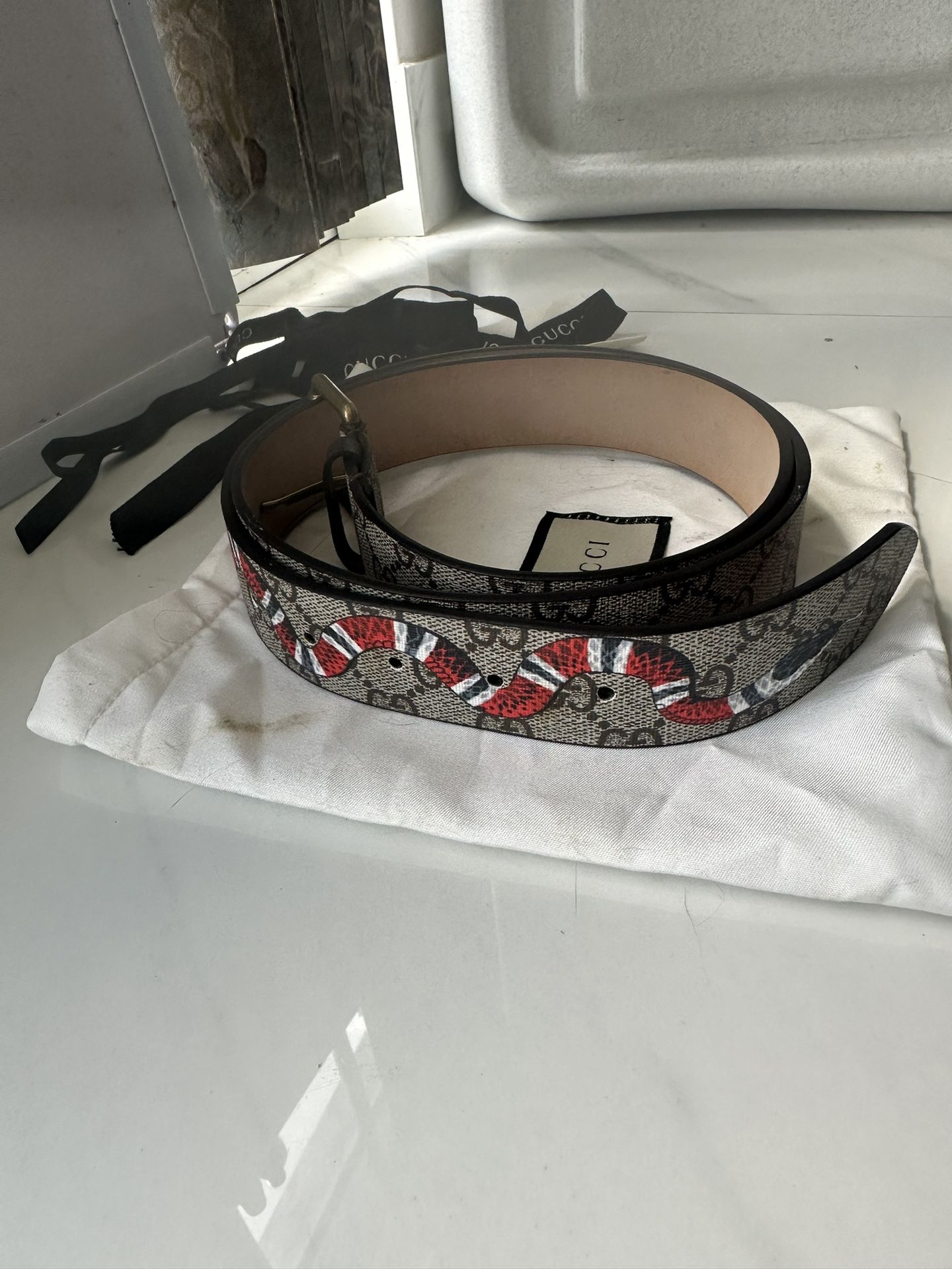 ‼️‼️‼️GUCCI- Supreme Kingsnake belt