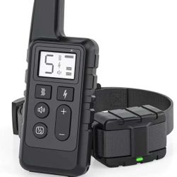 Remote Dog Training Collar, 100D Bark Shock Collars IPX7 Waterproof with 1640ft Distance,3 Training Modes,for Small Medium Large Dogs