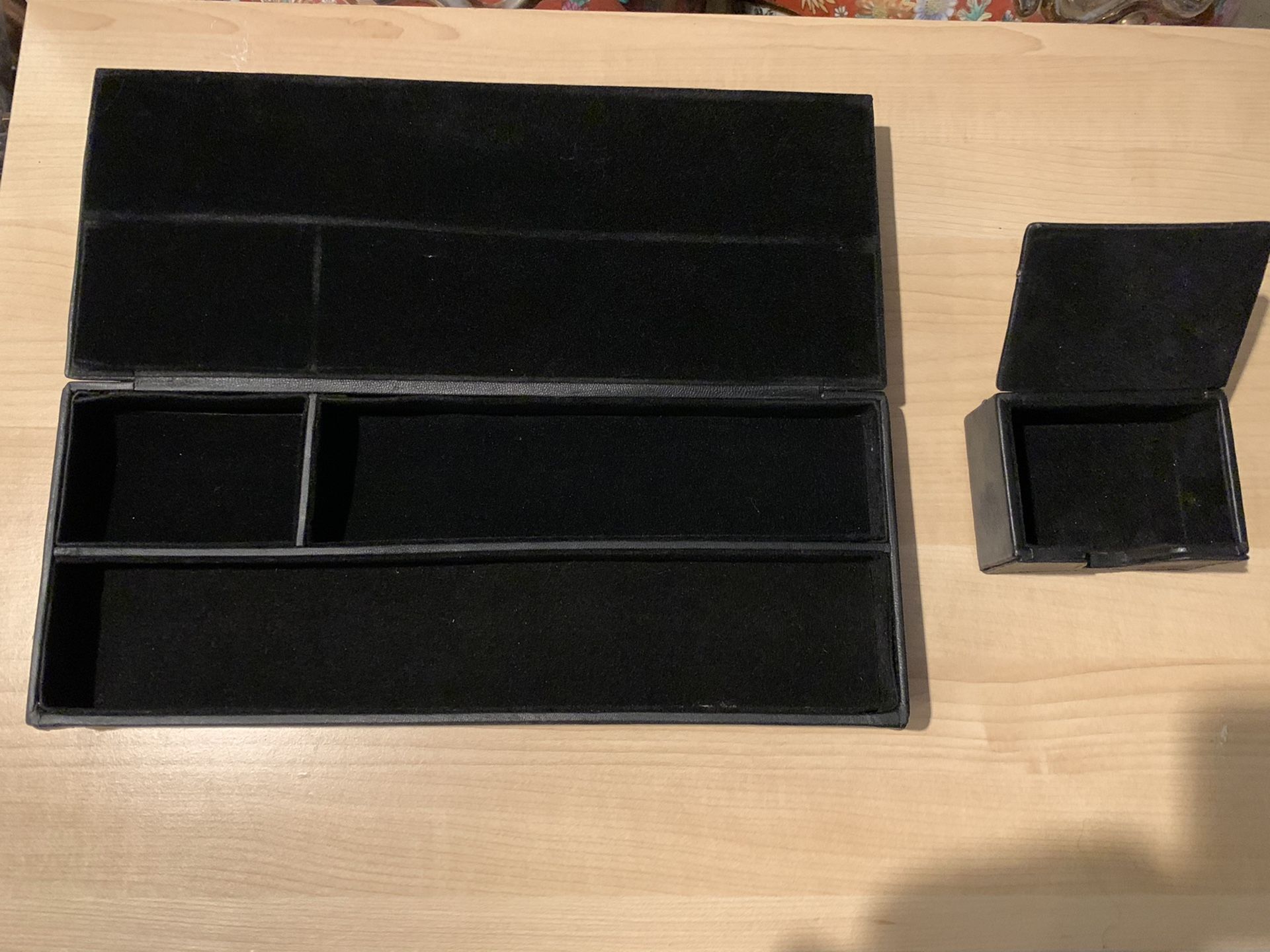 Black Leather organizer set - lamb skin leather by Euro Design