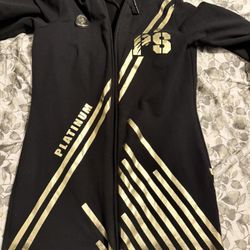 Plein Sport Size M Long Hooded Jacket 