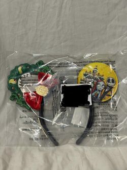 Disney Club 33 Limited Edition Minnie Mickey Rare Ear Headband Nightmare Before Christmas NBC Haunted Mansion