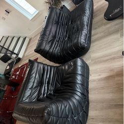 2 seater chair and a one seater chair