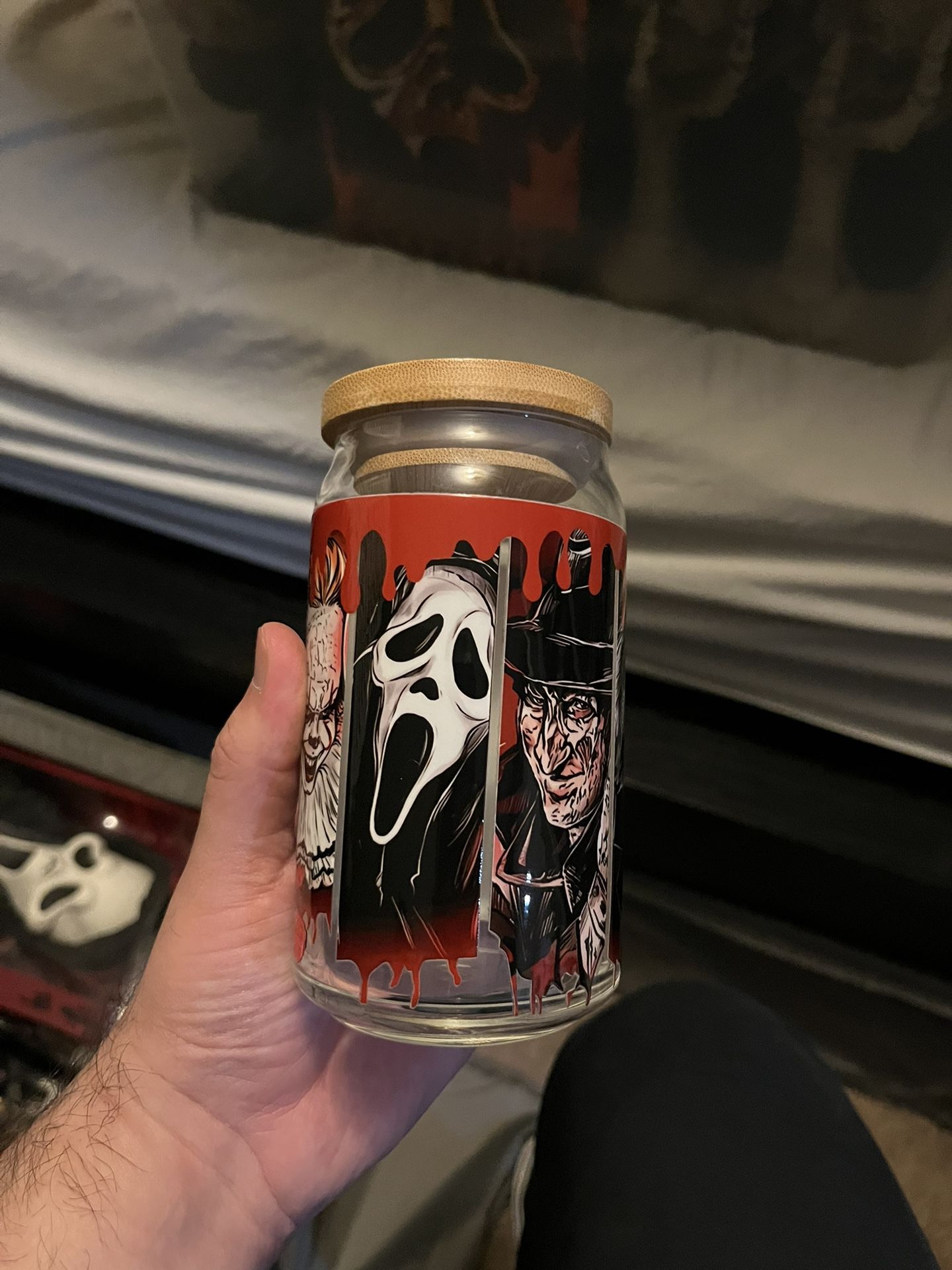 Stained Glass Horror Cups