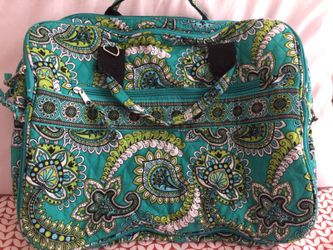 Quilted expandable laptop bag