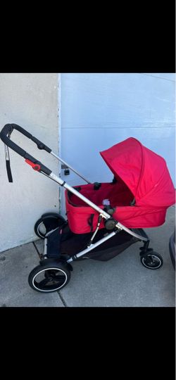 Red Baby Stroller with Canopy