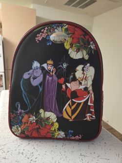 Loungefly Disney Villians Floral Backpack