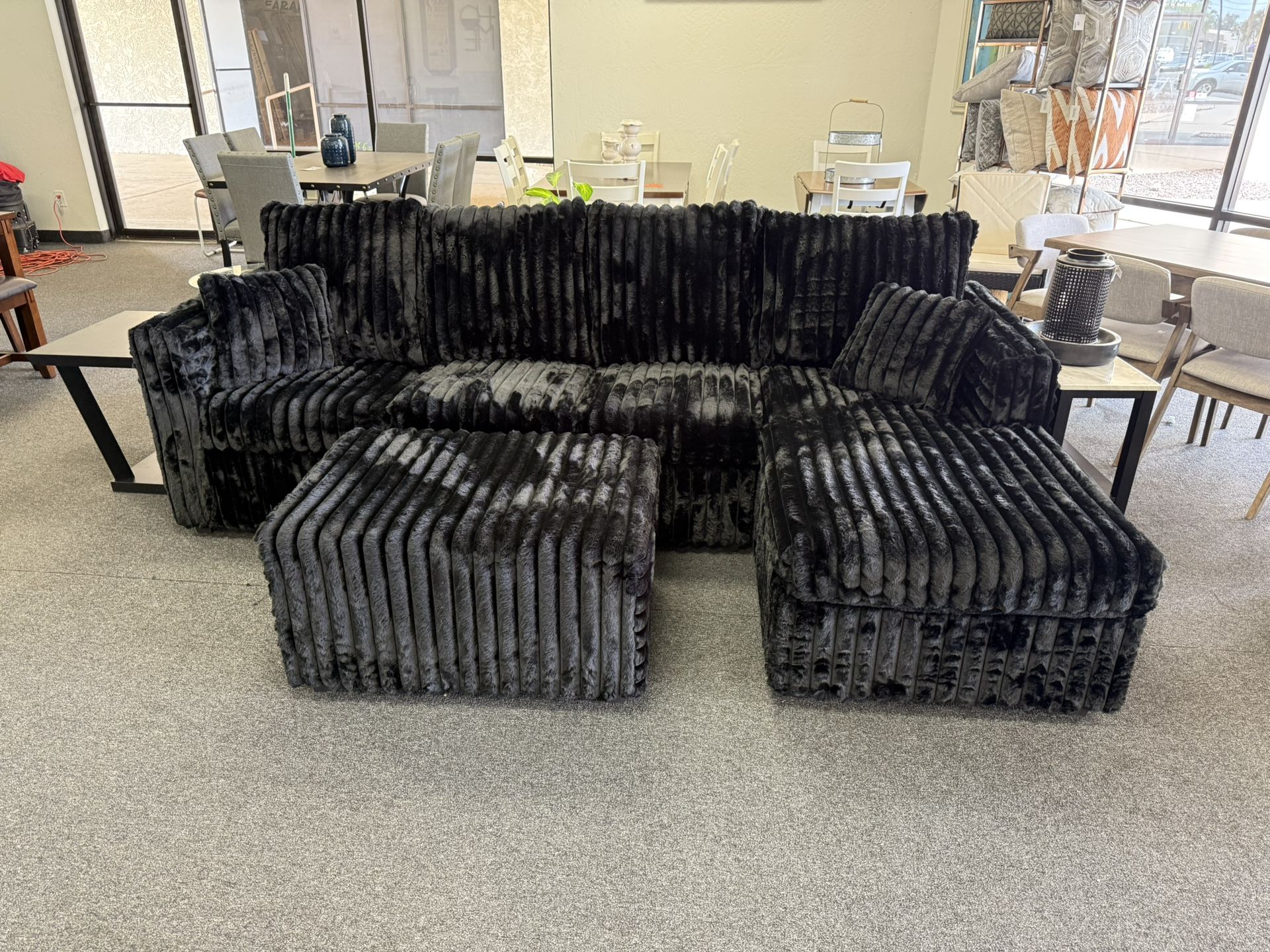Sectional With Ottoman