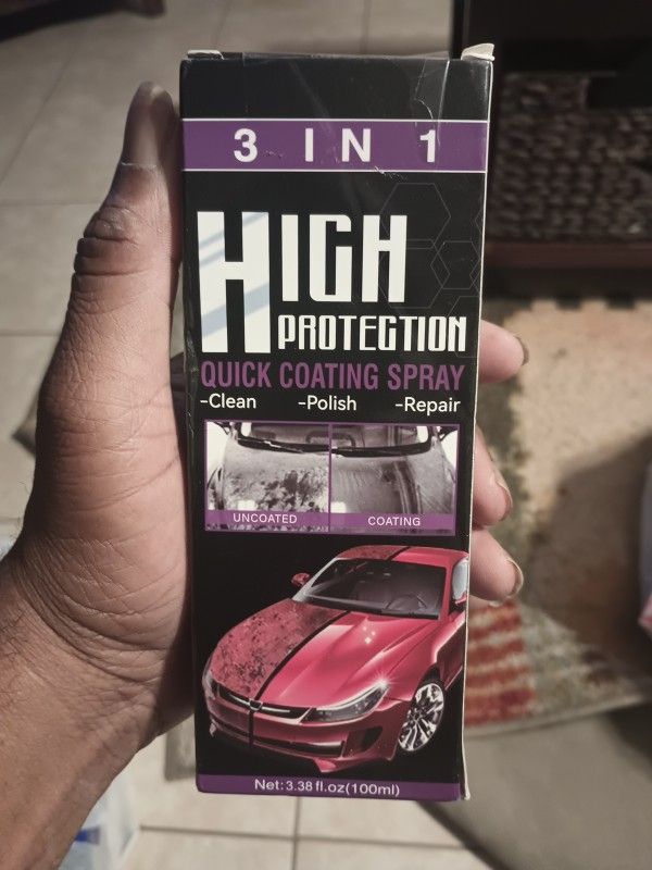 3-in-1 High Protection Quick Car Coat Ceramic Coating Spray Hydrophobic 100ml US