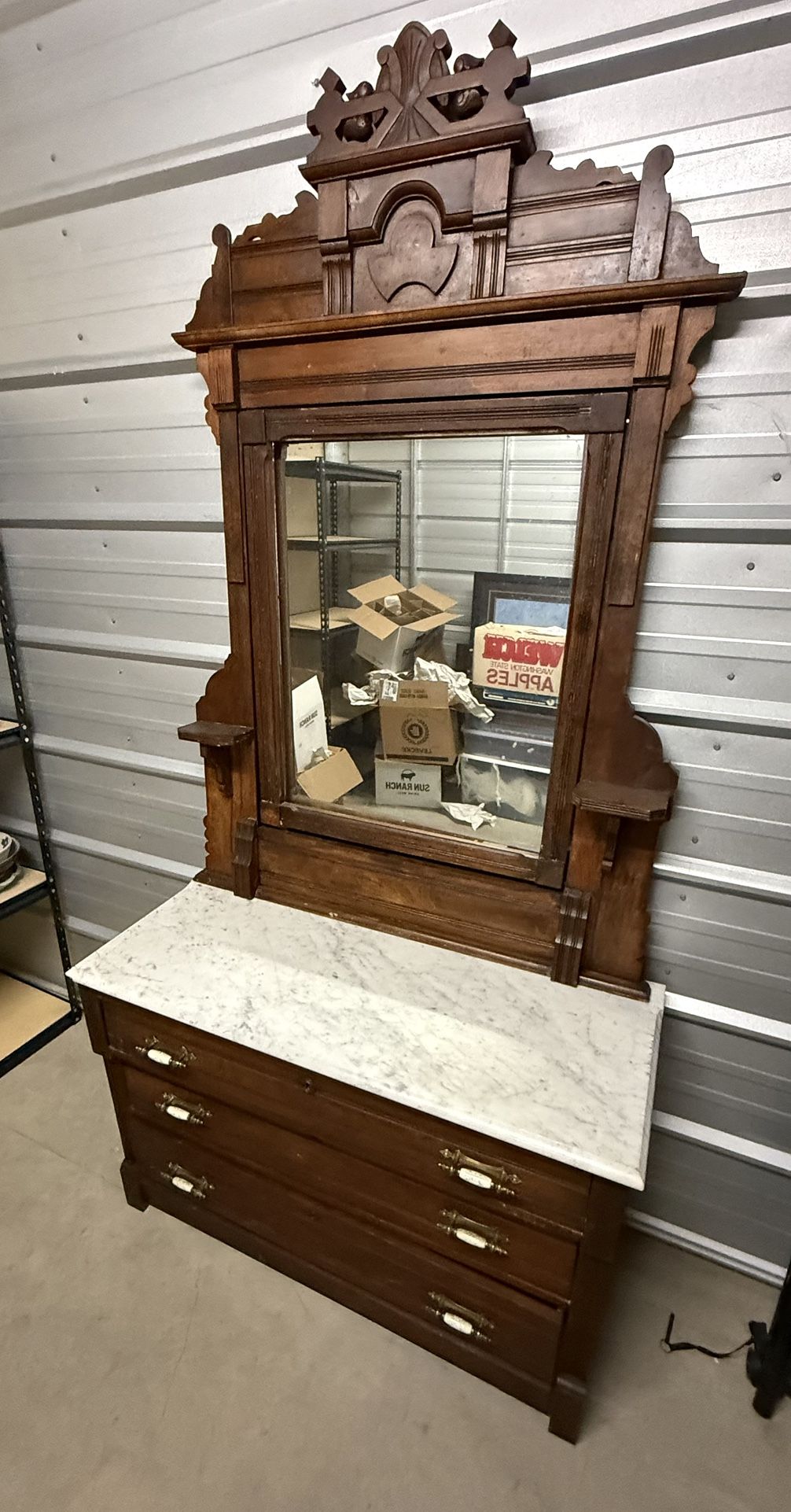 Early 1900 Marble Top Dresser