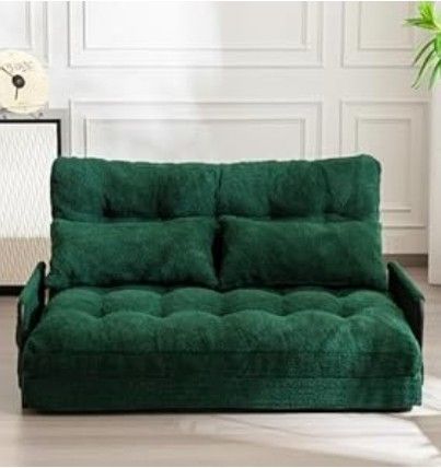 Adjustable Floor Sofa - Emerald Green