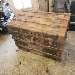 Old Antique Chest Trunk