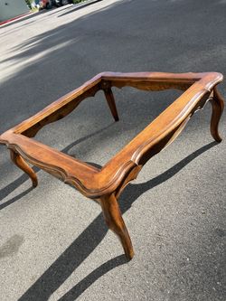 Wood And Glass Coffee Table