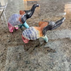 Elephant Statues, Kind Of Heavy, But I Don’t Know What Kind Of Material Are Made Of