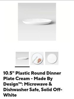Made By Design 10.5" Plastic Dinner Plate