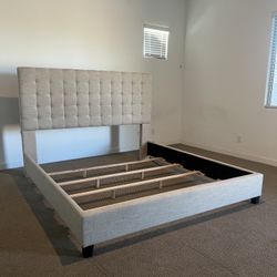 King Bed Frame w/ Headboard